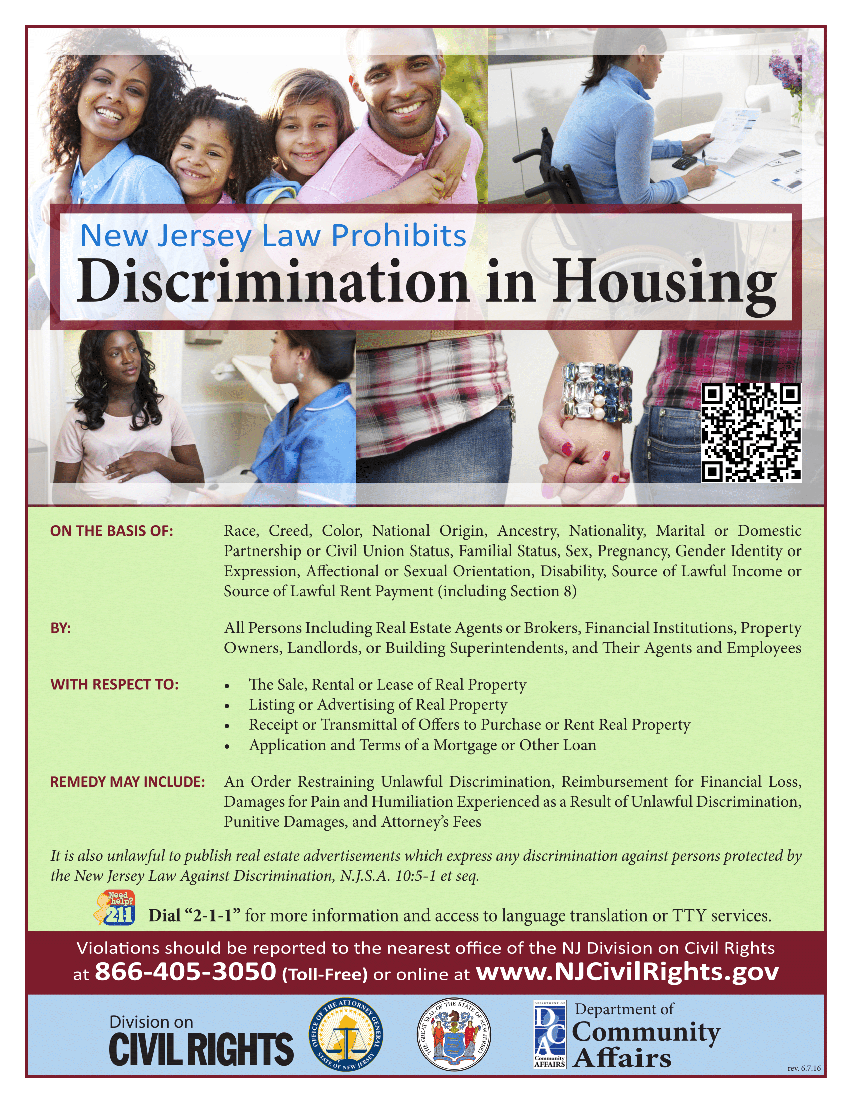 Housing Discrimination Report Form County of Union, New Jersey