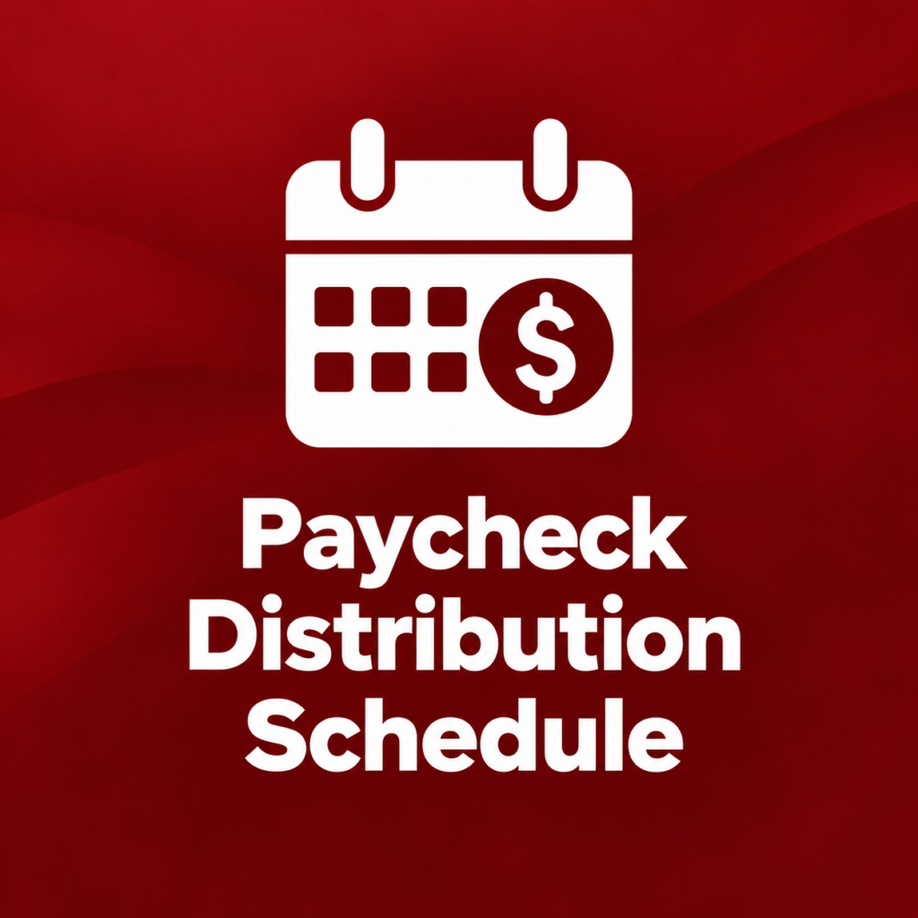 Paycheck Distribution Schedule
