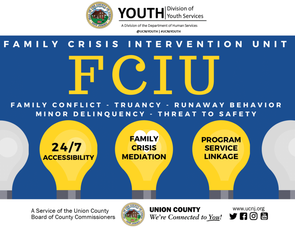 Flyer for FCIU( Family Crisis Intervention Unit)