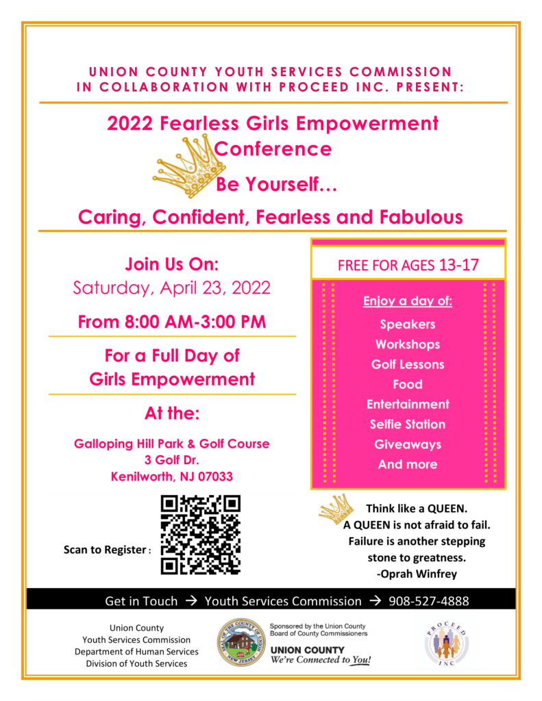 Flyer for the Fearless Girls Empowerment Conference