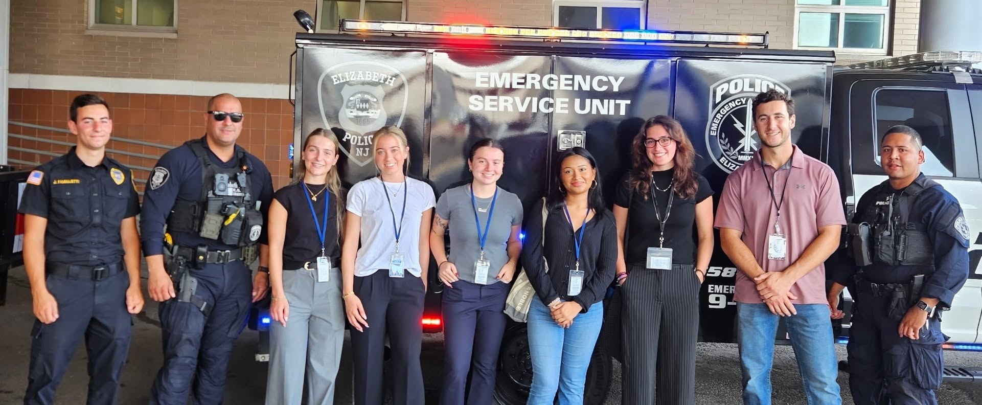 Union County Sheriff’s Office Interns visit the Elizabeth Police Department