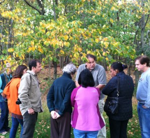 Senior park naturalist Joe Filo guides a group of adults on an autumn hike through the Watchung Reservation. Adults, ages 18 and older, are invited to join a Trailside Naturalist on a relaxing, guided walk on Saturday, Oct. 25, from 10:00 to 11:30 a.m. Discover the diversity of plants and animals as you enjoy the sights and sounds of this beautiful season. Pre-registration is required, but walk-ins are welcome as space permits. The fee for this program is $10 for Union County residents and $12 for out-of-county participants. For more information about upcoming programs at Trailside, please call 908-789-3670 or visit us online for our complete fall brochure at www.ucnj.org/trailside. Trailside Nature and Science Center is located at 452 New Providence Road in Mountainside and is a service of the Union County Board of Chosen Freeholders.