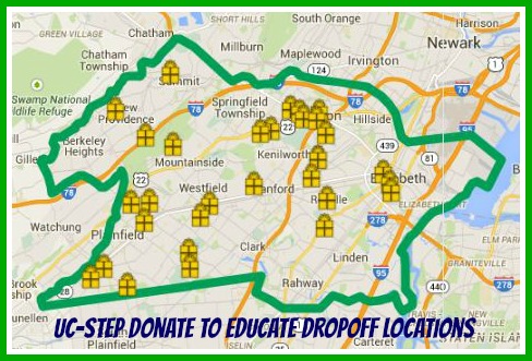 Union County NJ UCSTEP 2015 dropoff locations 