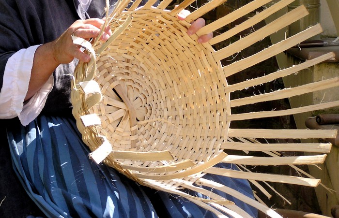 Basket weaver by Valerie Hinojosa