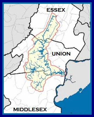Union County NJ Rahway River via NJDEP