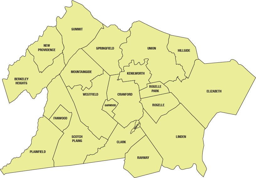 map of union county municipalities