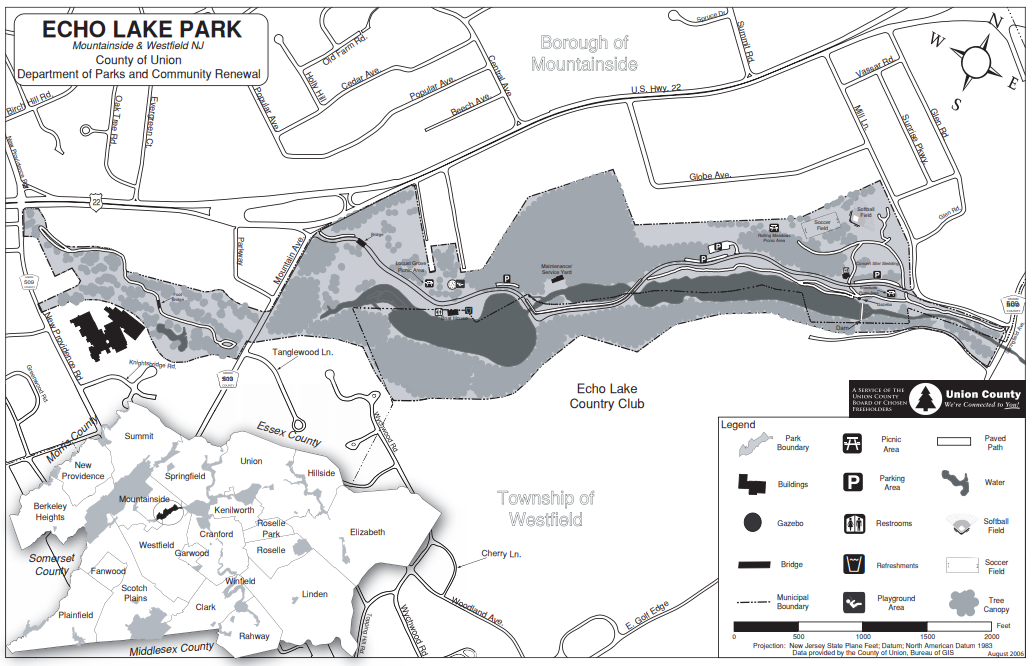 Echo Lake County of Union, New Jersey