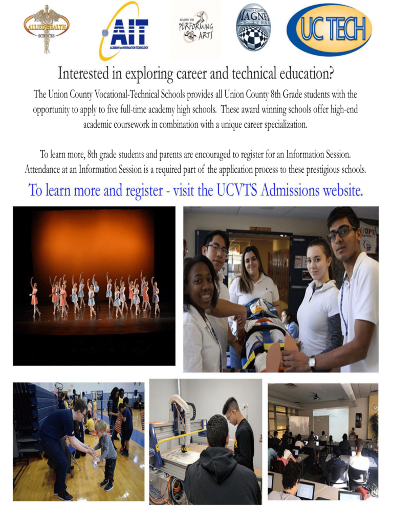 New students are encouraged to apply to Union County VoTech Schools