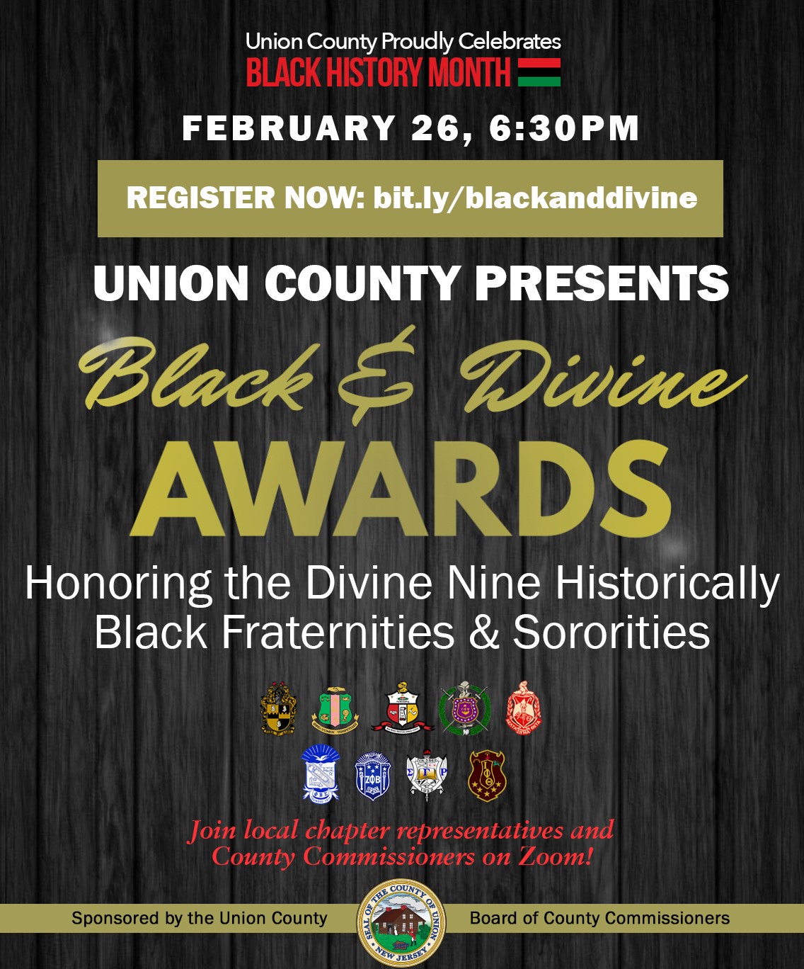 black and divine awards flyer