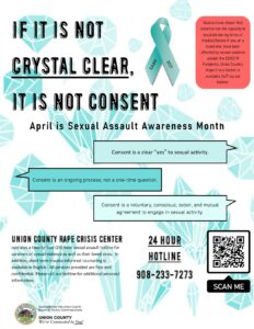 sexual assault awareness month information flyer