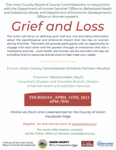 grief and loss flyer