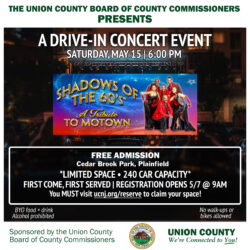 shadows of the 60's a mowtown tribute drive-in concert flyer