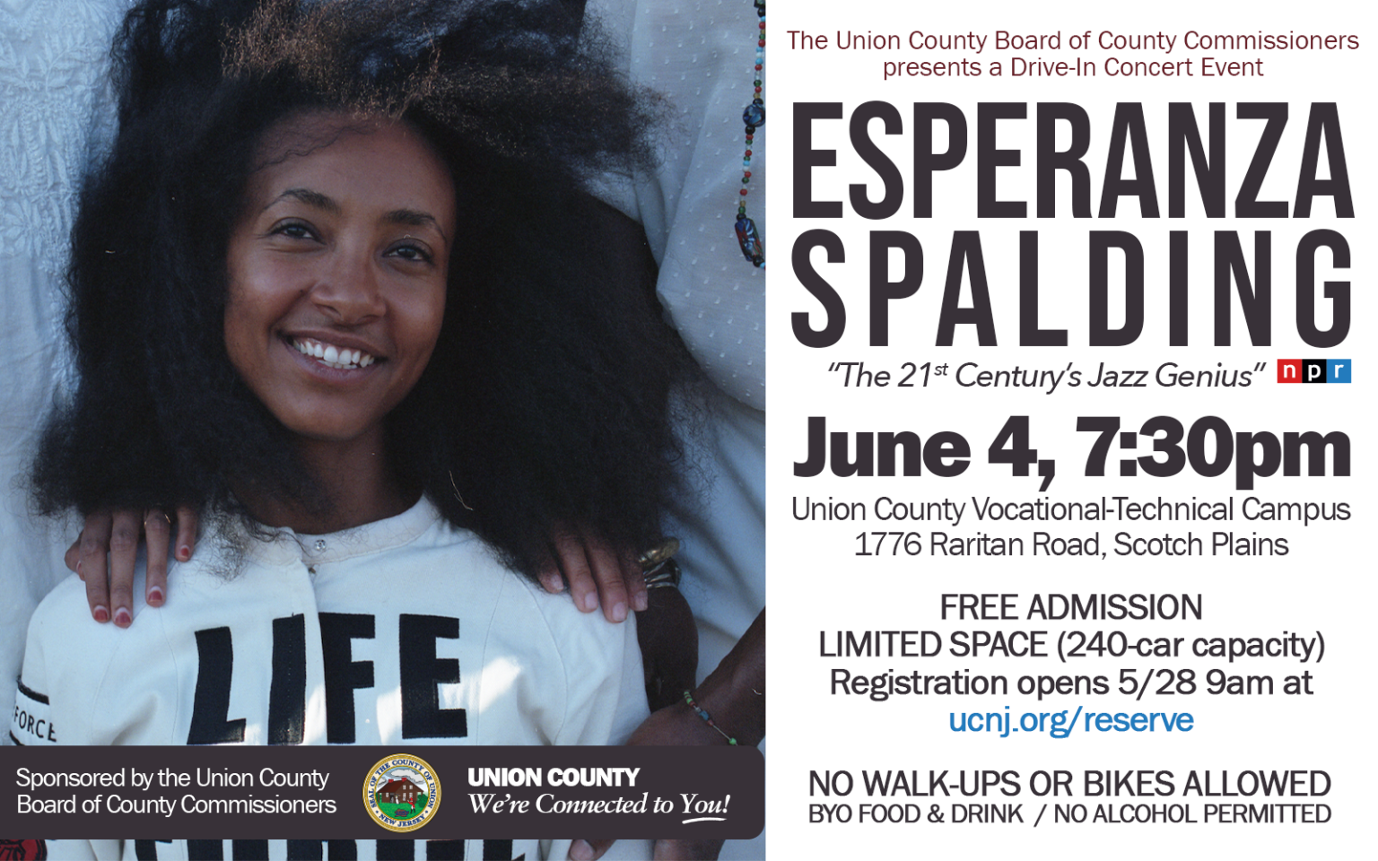 Esperanza Spalding will Bring Jazz to Union County on June 4 County