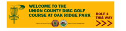 disc golf course sign