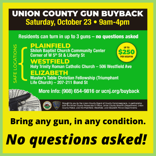 union county gun buyback flyer