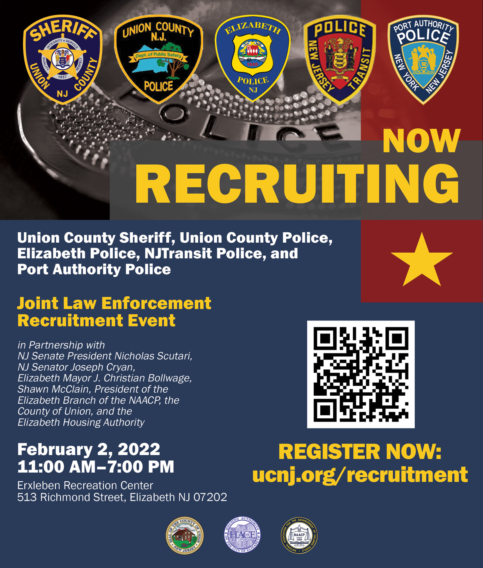 law enforcement recruitment event flyer