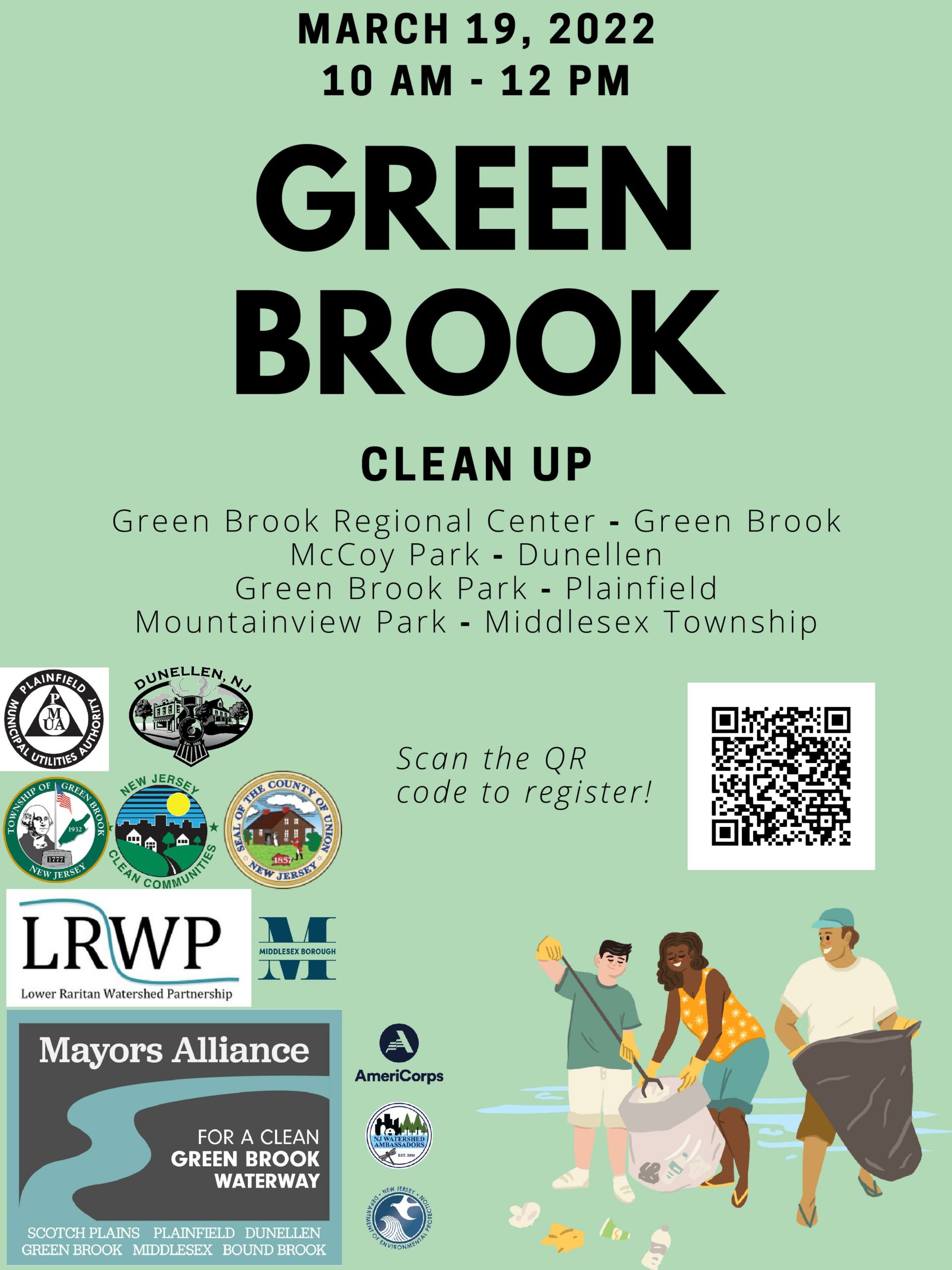 green brook clean up flyer