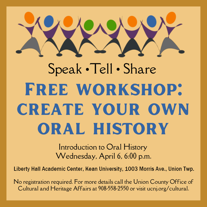 create your own oral history workshop flyer