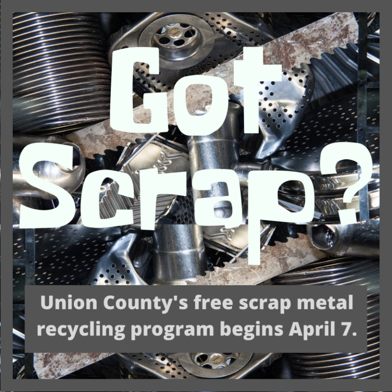Union County Offers First Scrap Metal Recycling Events of 2022 on