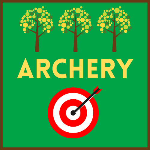 archery, arrow target with an arrow hitting the cener