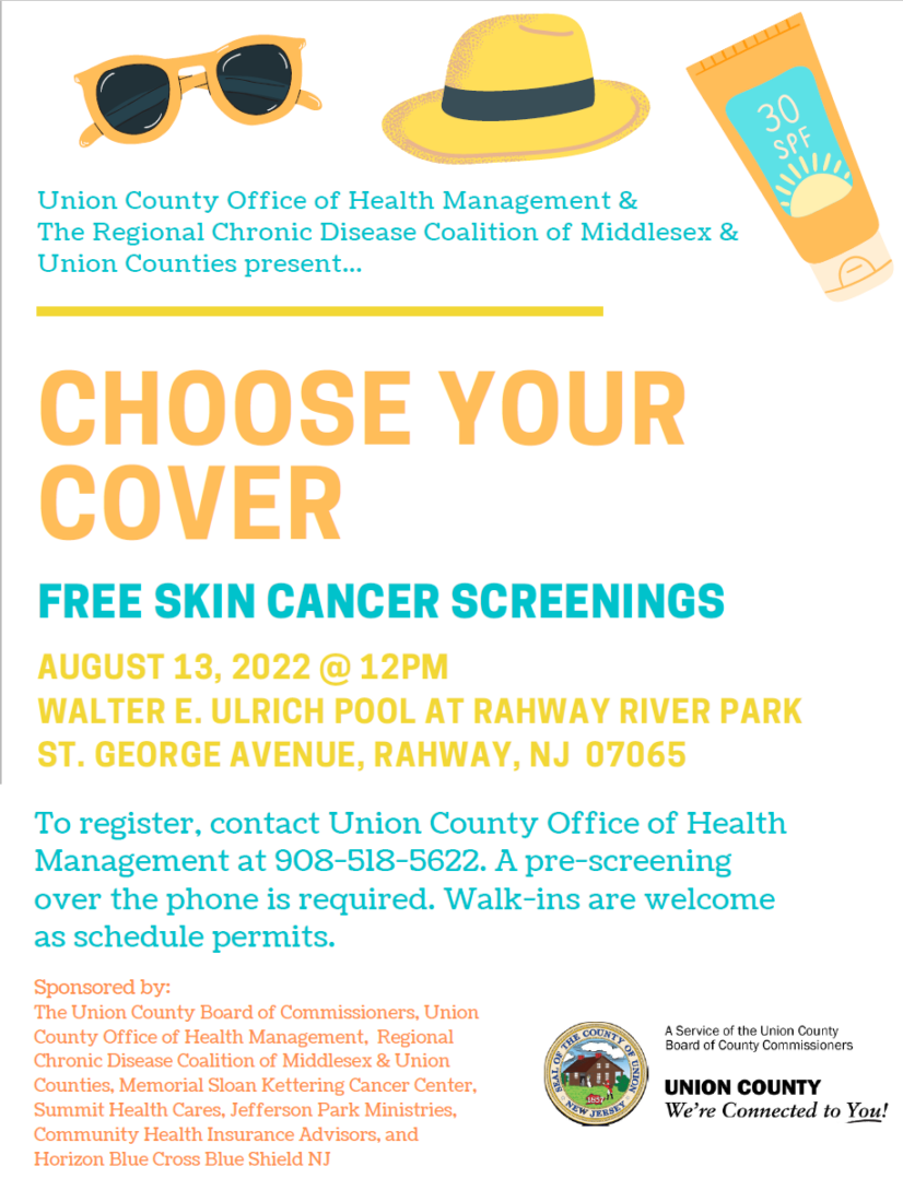 skin cancer screening flyer