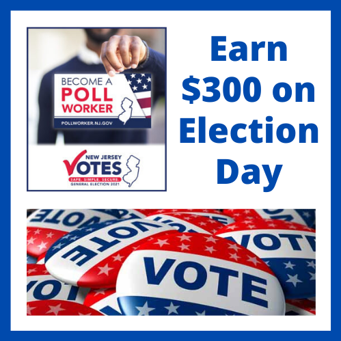 become a poll worker flyer
