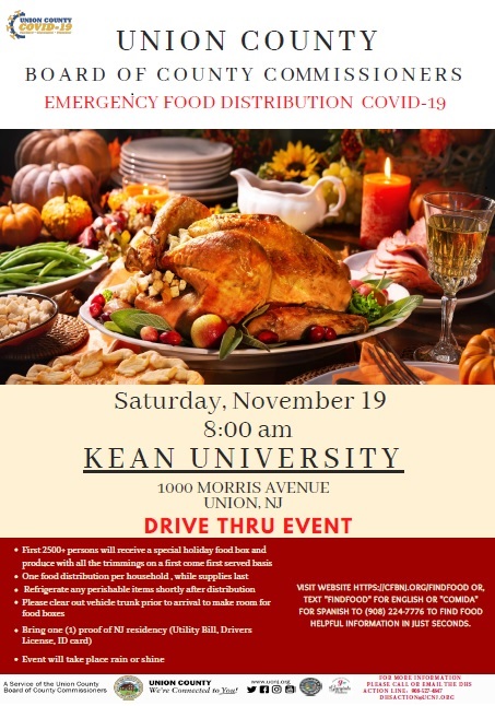 Union County to hold emergency Holiday Food Distribution on November 19