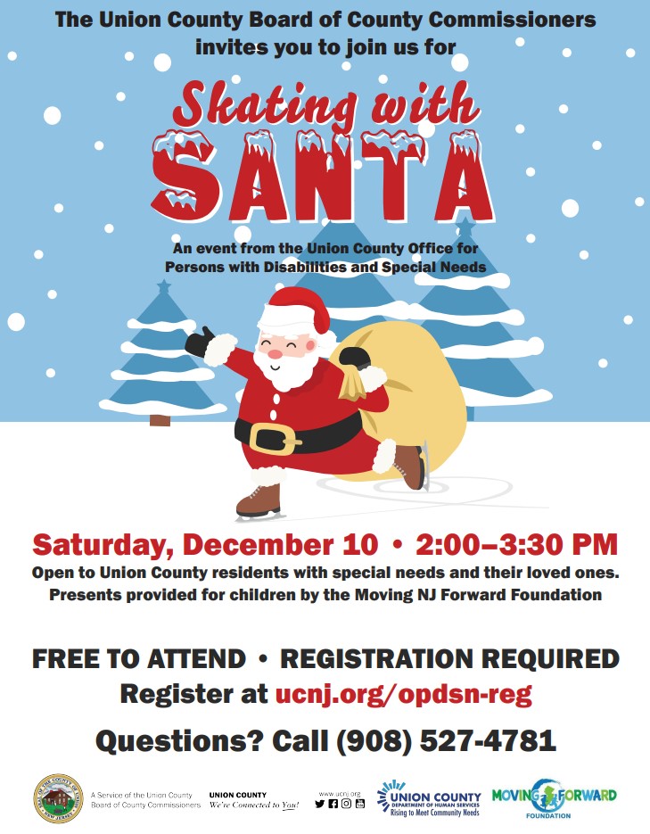 Special Needs Residents Invited to “Skating with Santa” Event in Union County