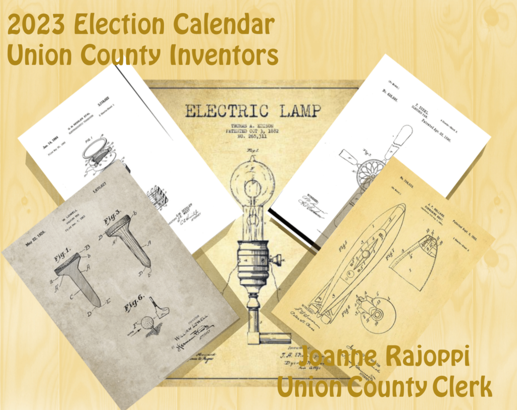 Free 2023 Election Calendar Highlights Union County Inventors Who Changed the World