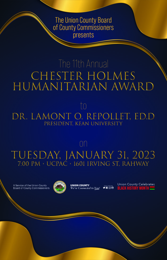 Chester Holmes humanitarian award flyer