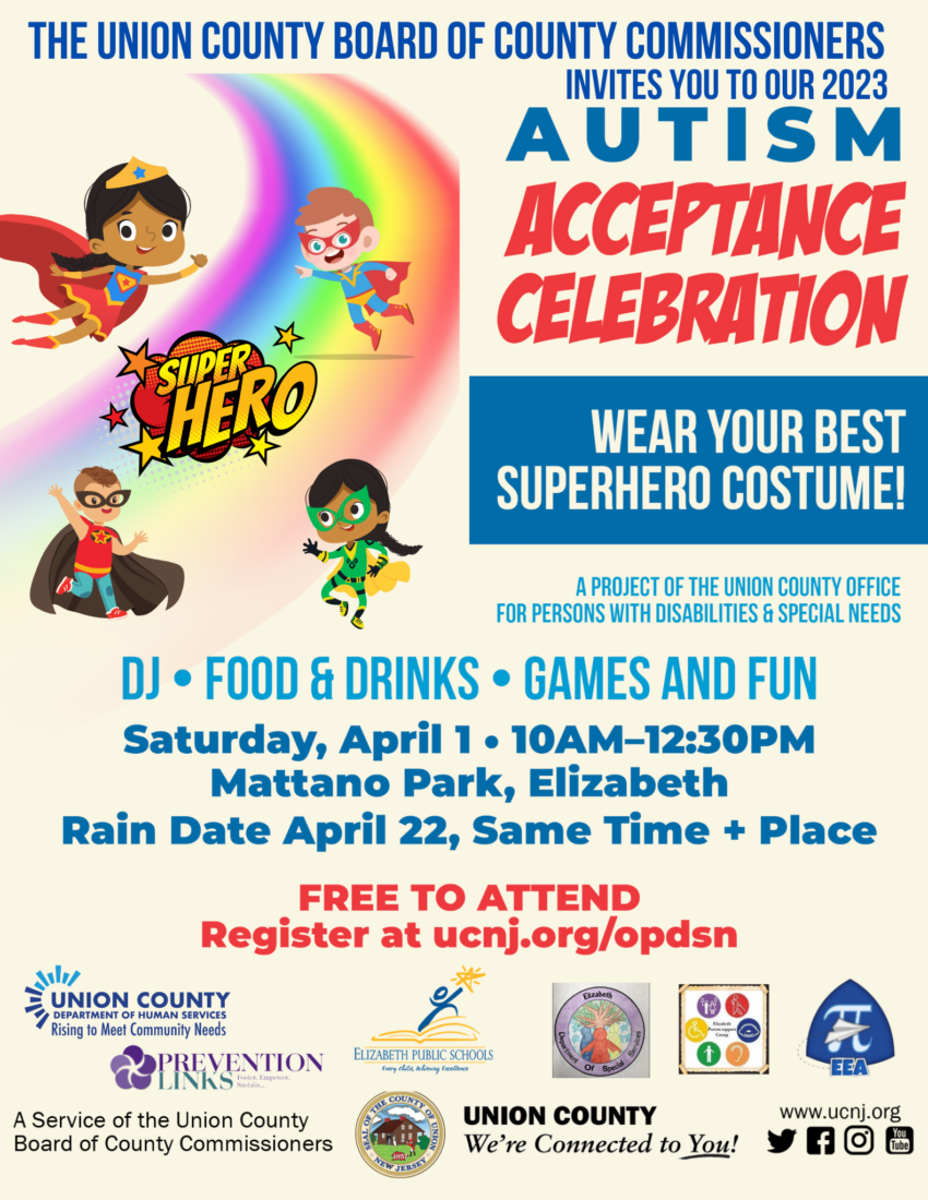 autism acceptance celebration flyer