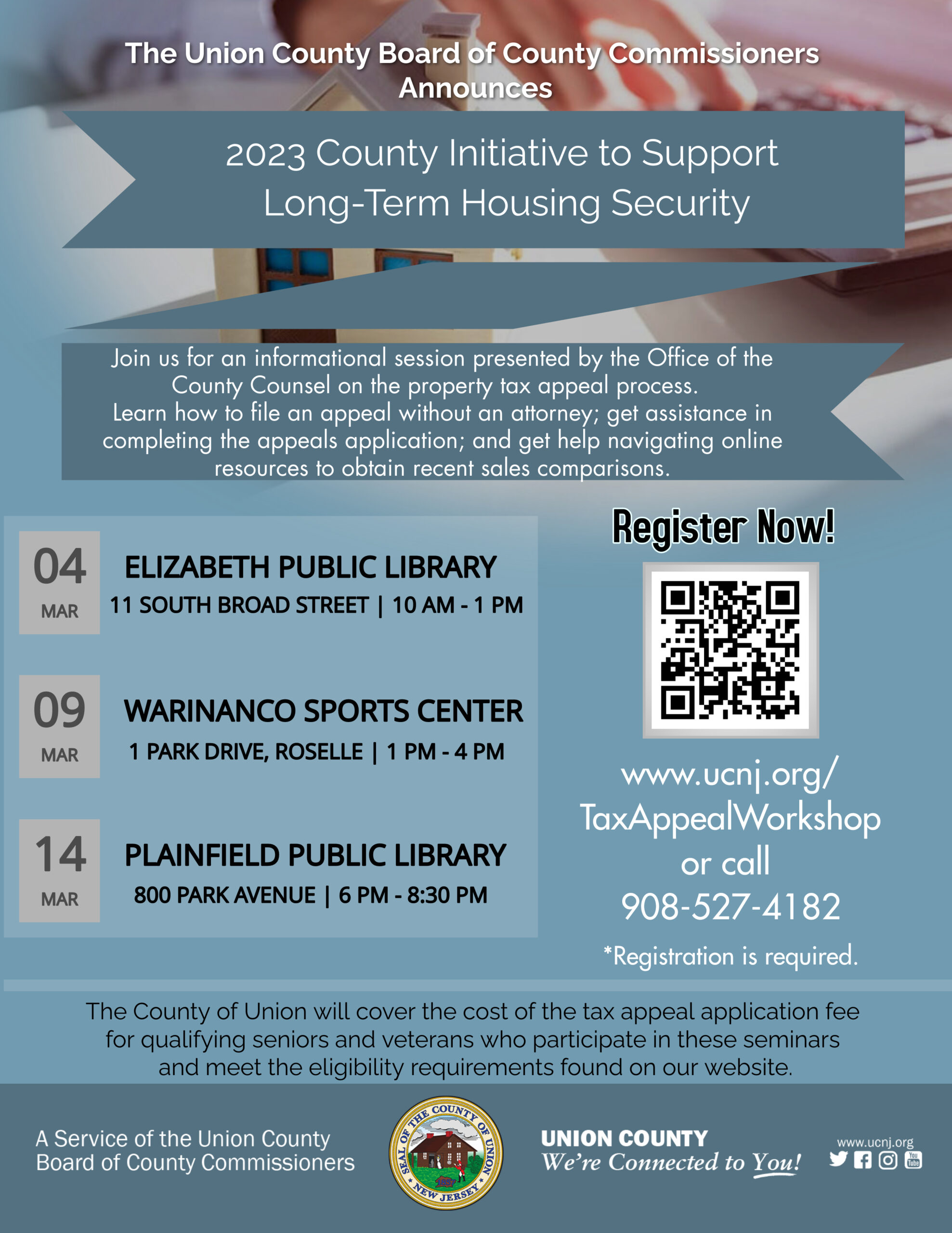 county initiative to support long-term housing security flyer