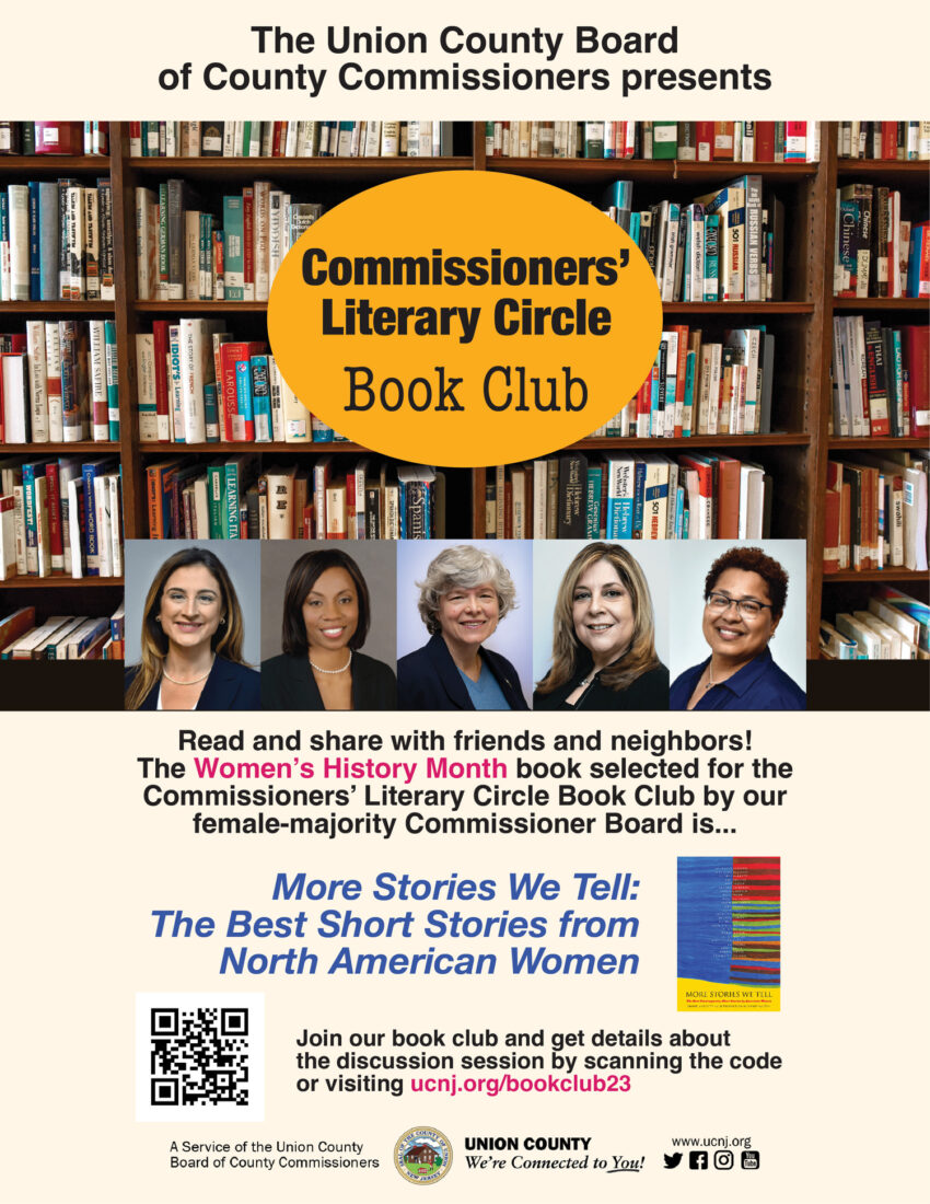 commissioners' literary circle book club flyer
