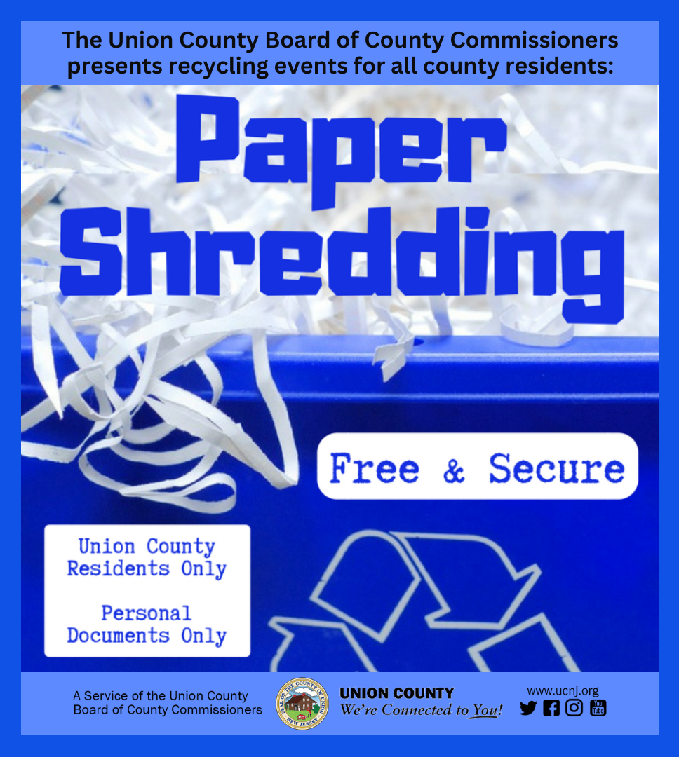 Union County Offers Free, Secure Shredding for Personal Documents in June