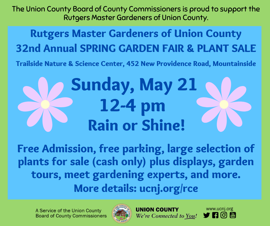 Spring Garden Fair and Plant Sale Returns to Union County, May 21 ...