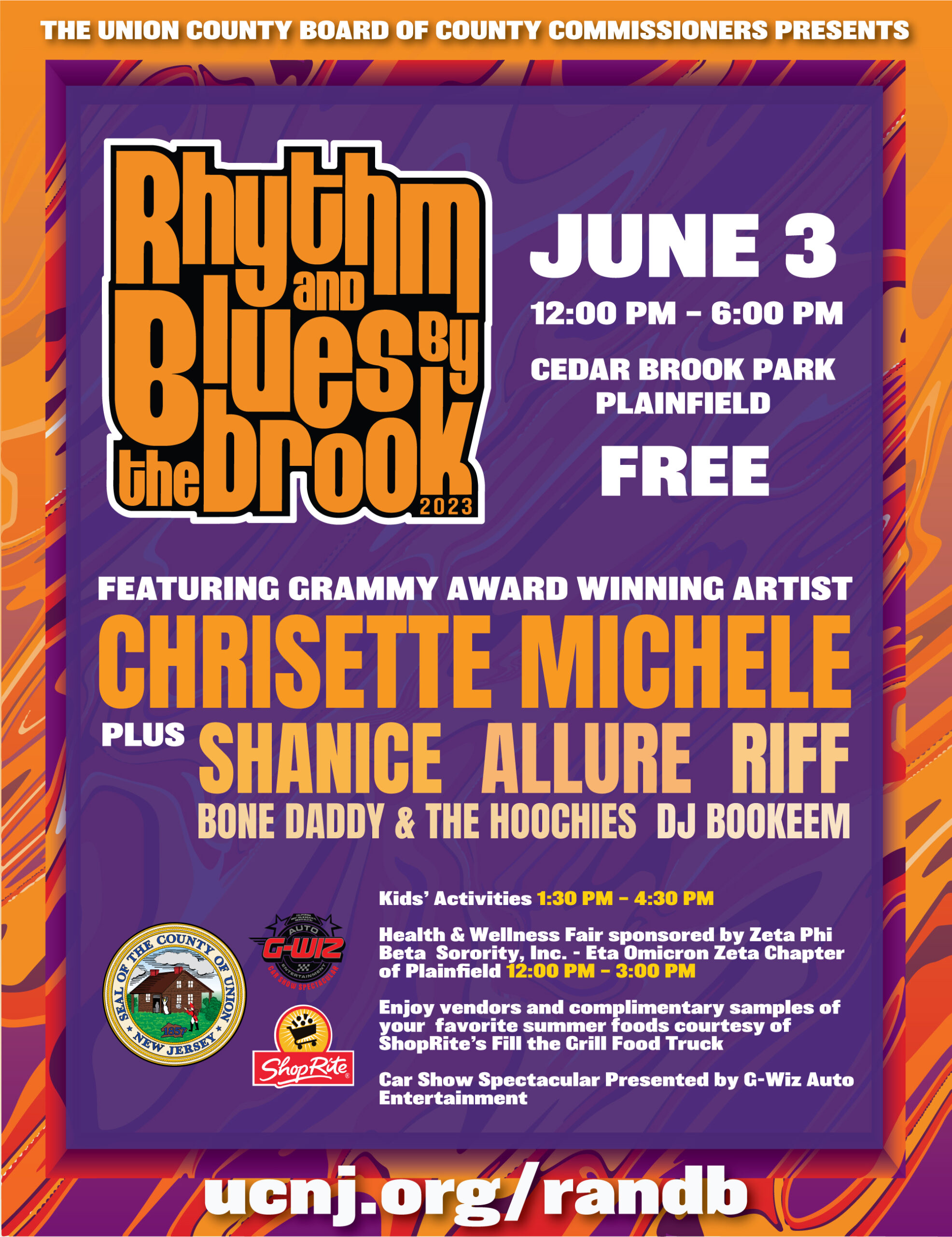 Rhythm & Blues by the Brook Returns to Cedar Brook Park in Plainfield, June 3