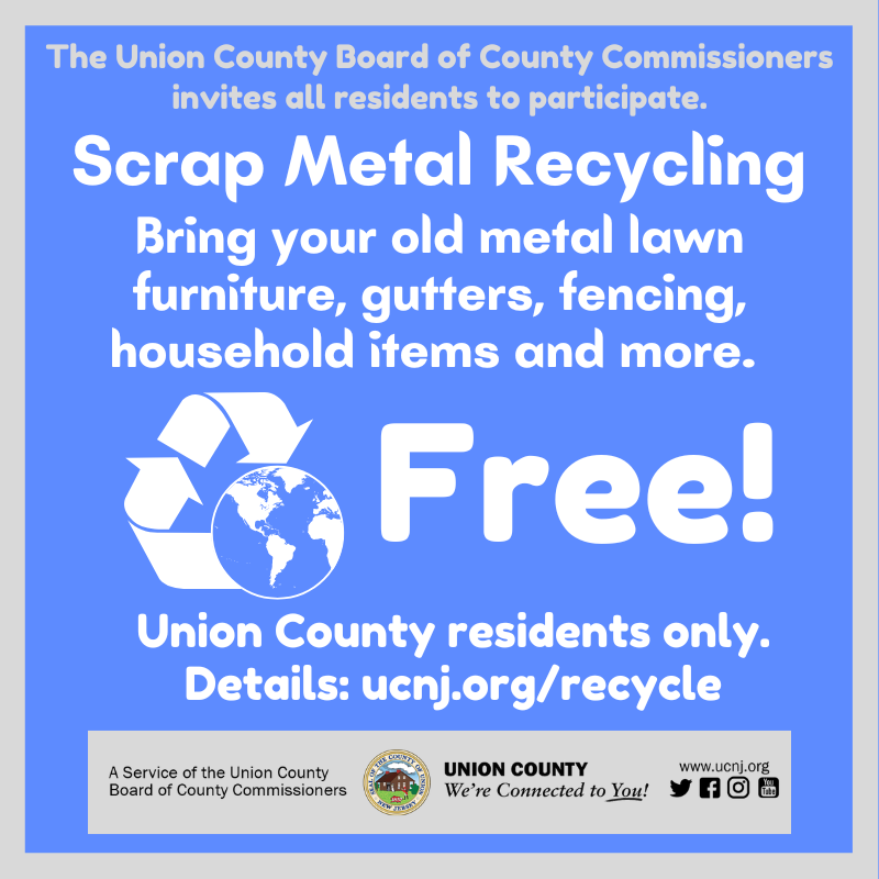 Union County Continues Free Scrap Metal Recycling Events, June 1 and June 17