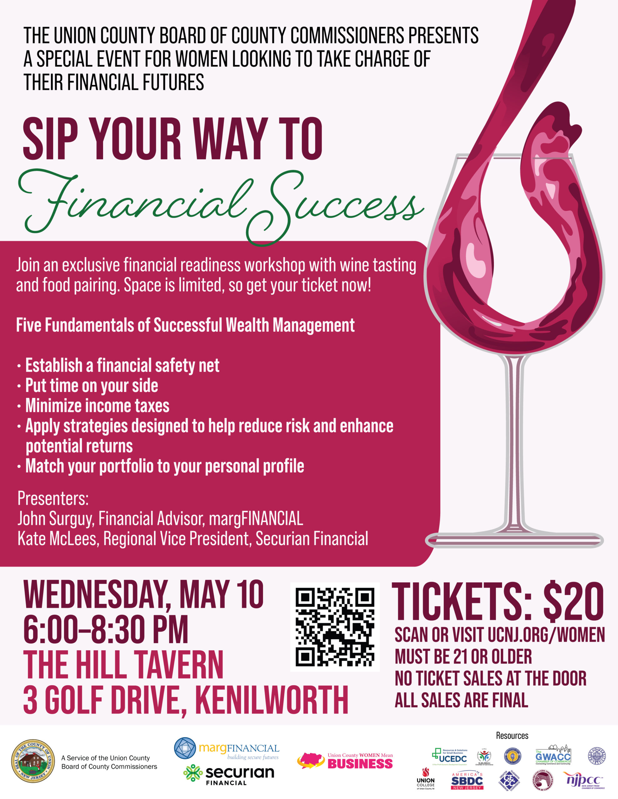 sip your way to financial success flyer