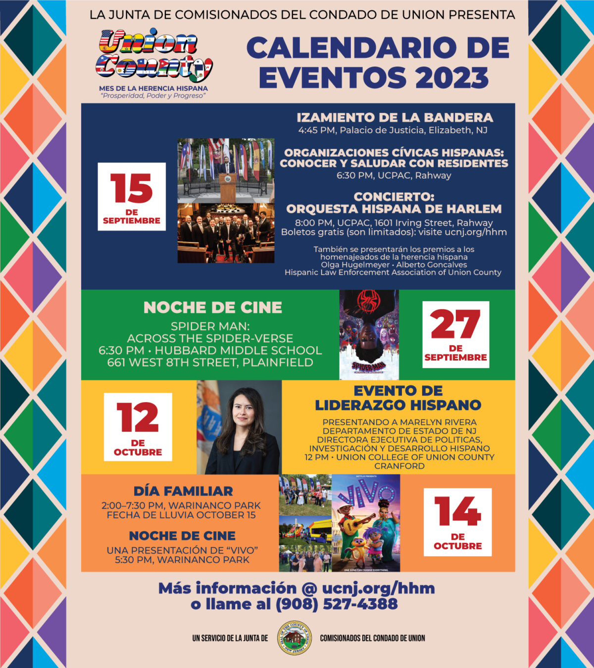 Union County Announces 2023 Hispanic Heritage Month Calendar of Events ...