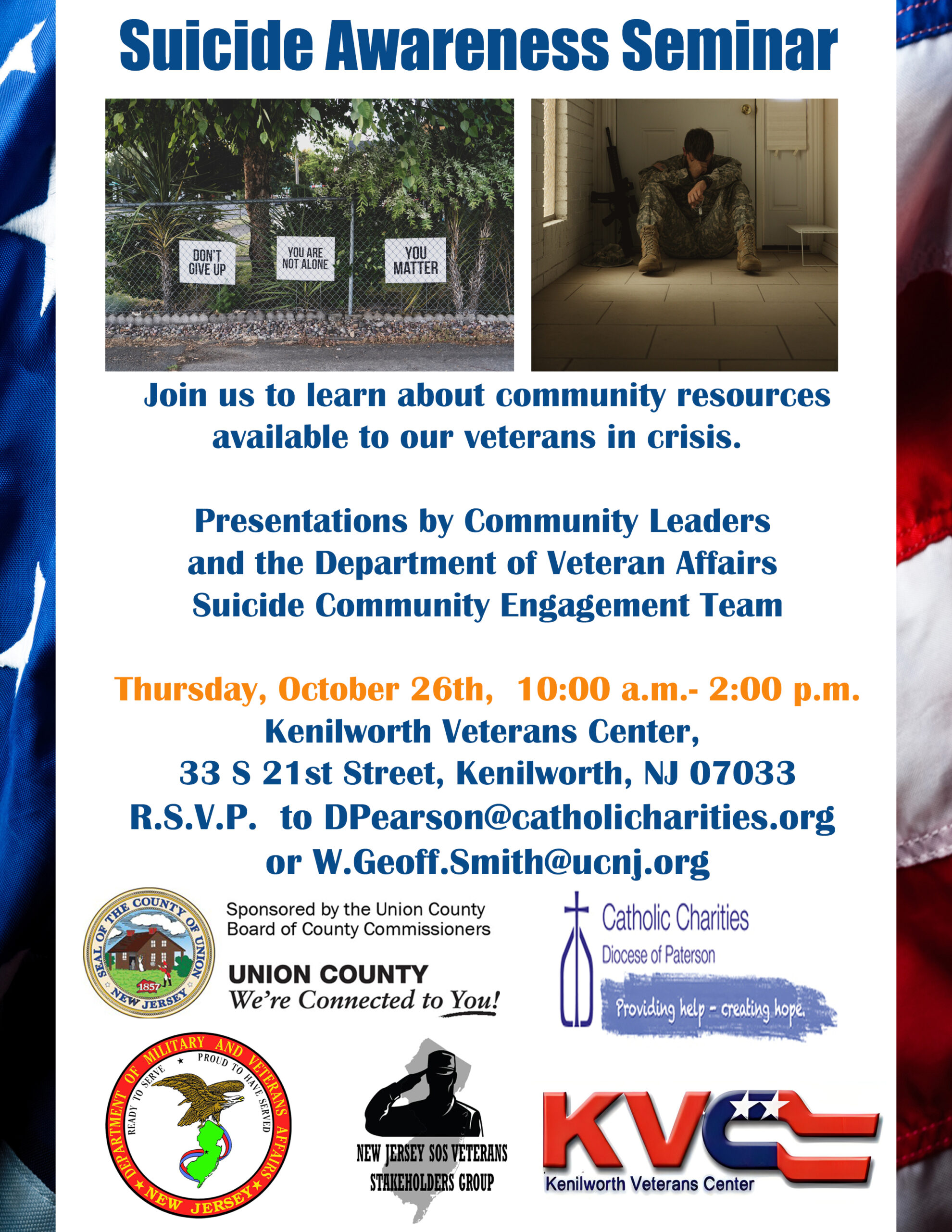 Union County Veteran Suicide Awareness Seminar – County of Union