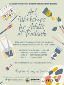 New Art Workshops for Adults Offered This Spring in Union County