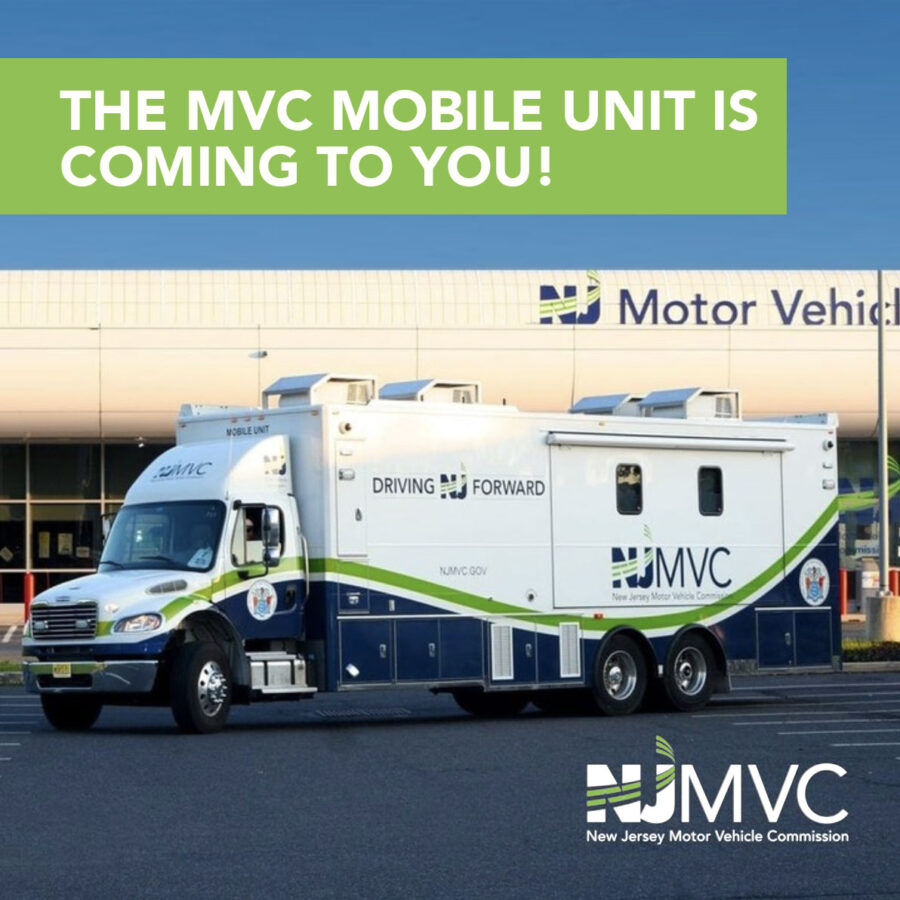 New Jersey Motor Vehicle Commission Mobile Unit Visiting Union County