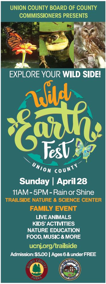 Union County’s Wild Earth Fest Event at Trailside Nature & Science Center on April 28th