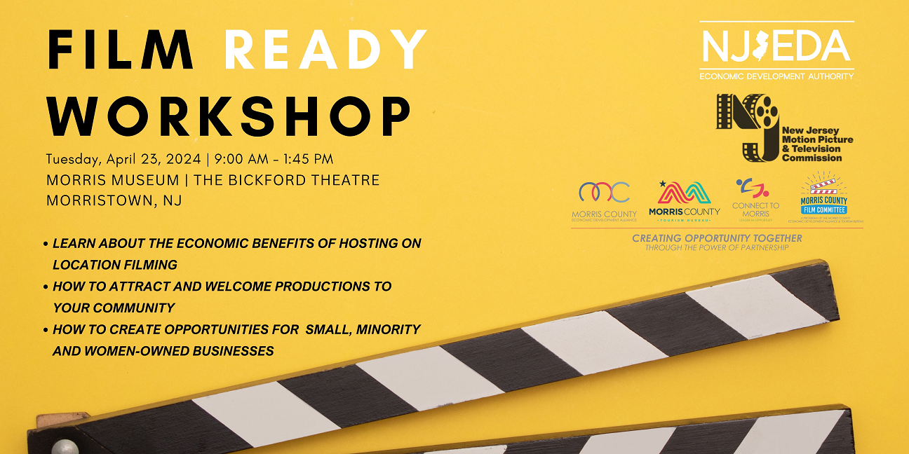 Union County Encourages Municipalities to Attend the NJ Film Ready Workshop 2024