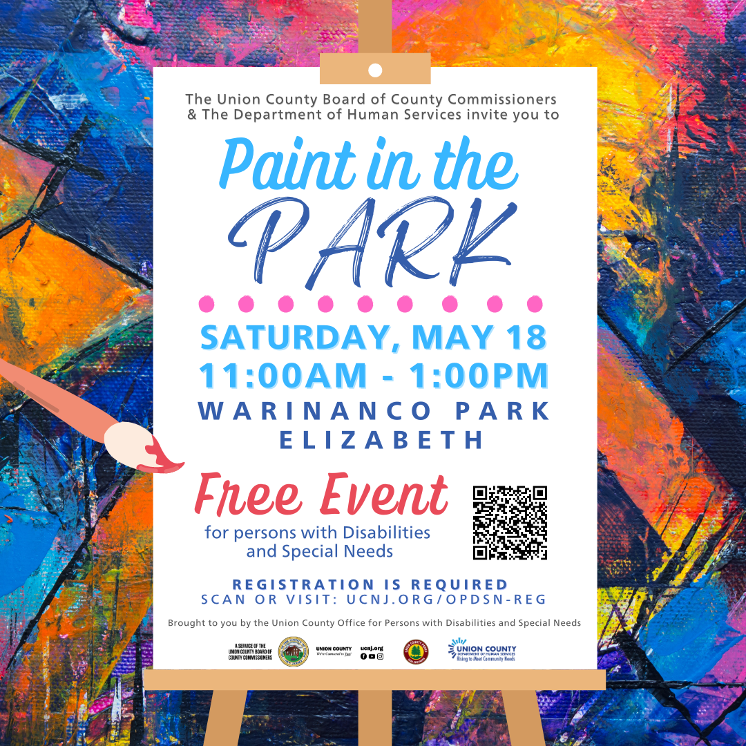 Union County to Host Paint in the Park for Residents With Disabilities & Special Needs, May 18th
