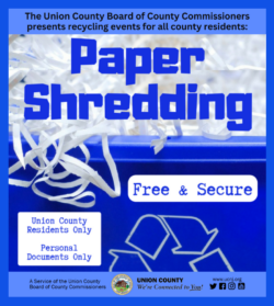 Union County Offers Free Paper Shredding for Personal Documents to Residents in April