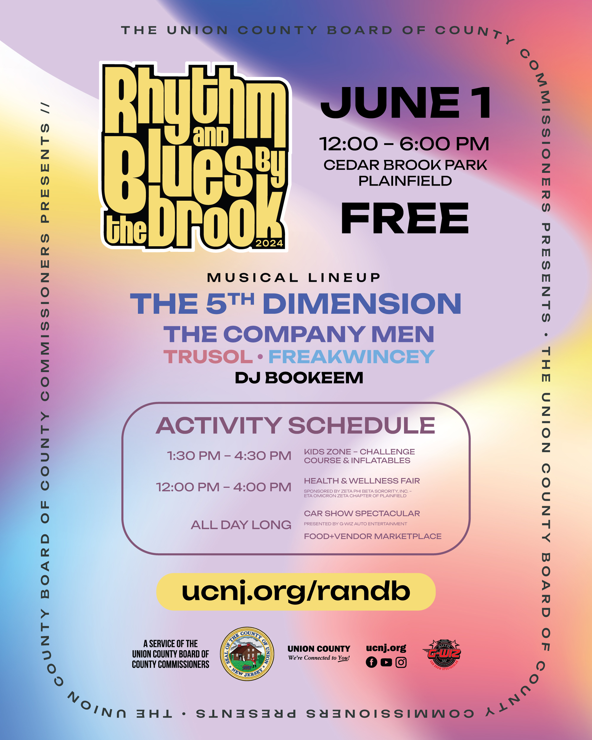 Union County Announces Return of Rhythm & Blues by the Brook in Cedar Brook Park This June