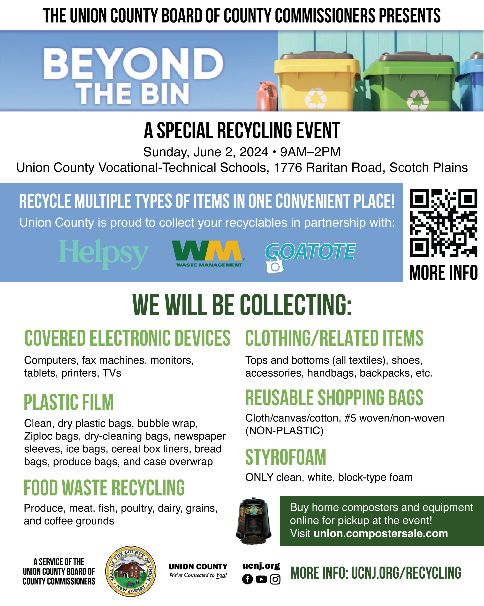 Beyond the Bin Event & Household Hazardous Waste Event on June 2nd