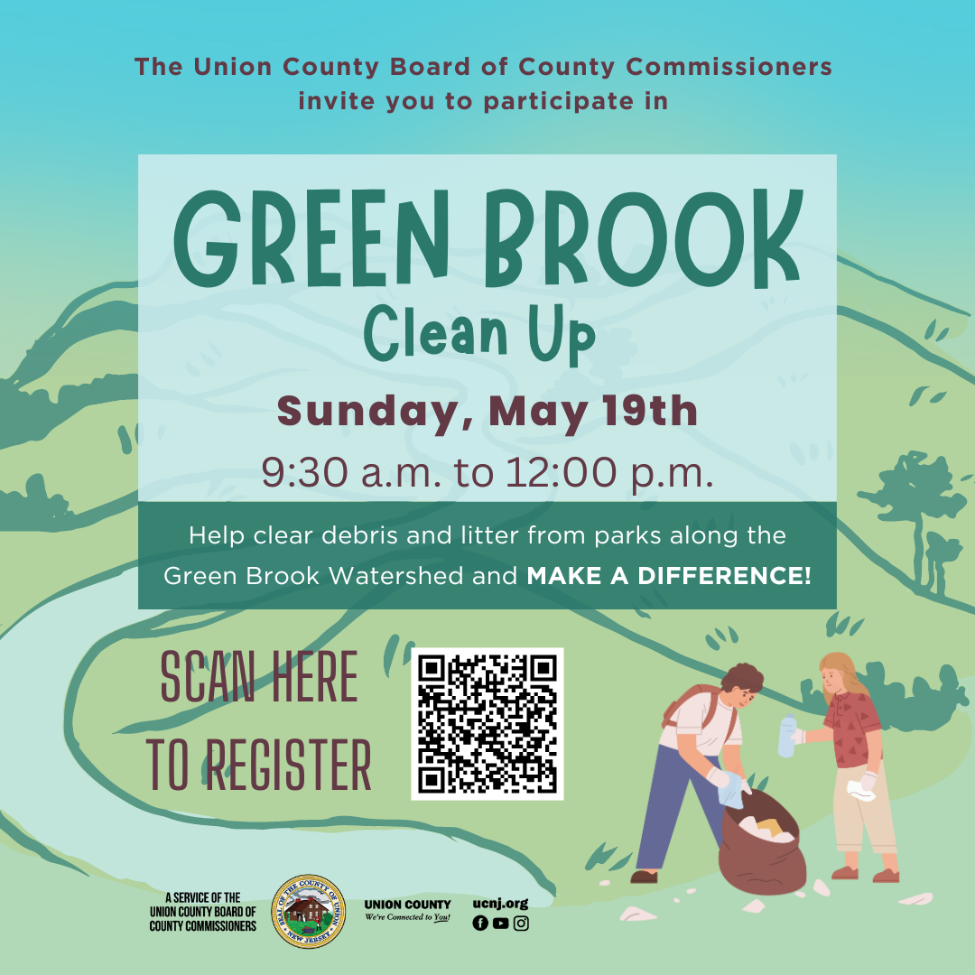 Union County Invites Residents to Participate in Multi-site Green Brook Park Clean-Up