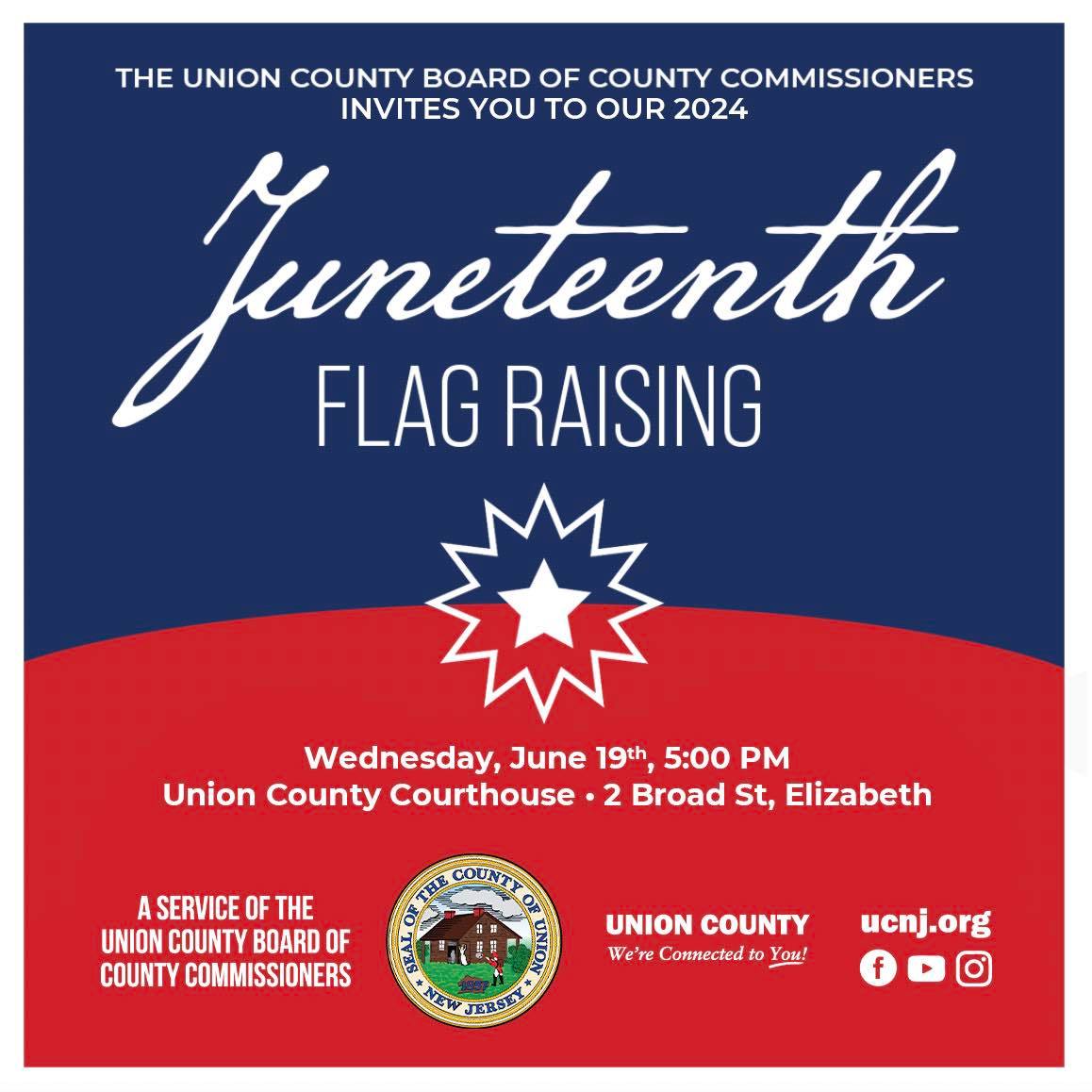Union County to Celebrate Juneteenth With a Flag Raising Ceremony